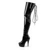 Pleaser - DELIGHT3063 Plateau overknee Laarzen - Zwart Product image